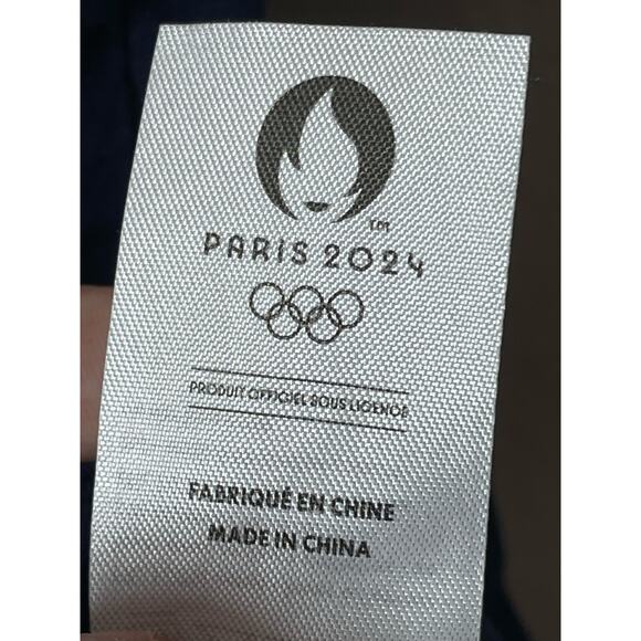 Paris Olympics 2024 Logo T-Shirt Womens Short Sleeve Navy Blue Small - Picture 3 of 6